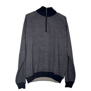 🌸 $1650 Ermenegildo Zegna cashmere half zip sweater top XL LIKE NEW